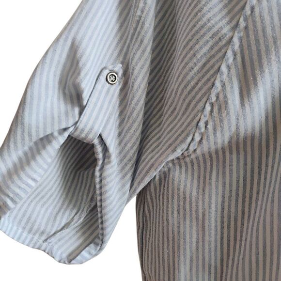 Judith March Blue and White Dolman Sleeve Dress - Picture 12 of 14